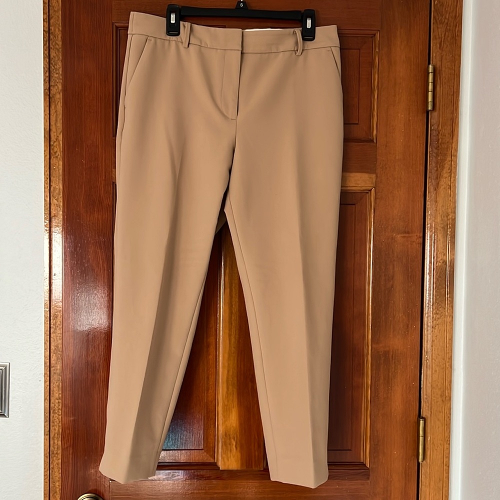 Talbots 12P Tan Hampshire Ankle Pant.